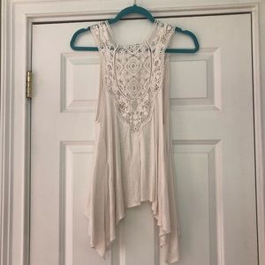 Sleeveless cardigan tank